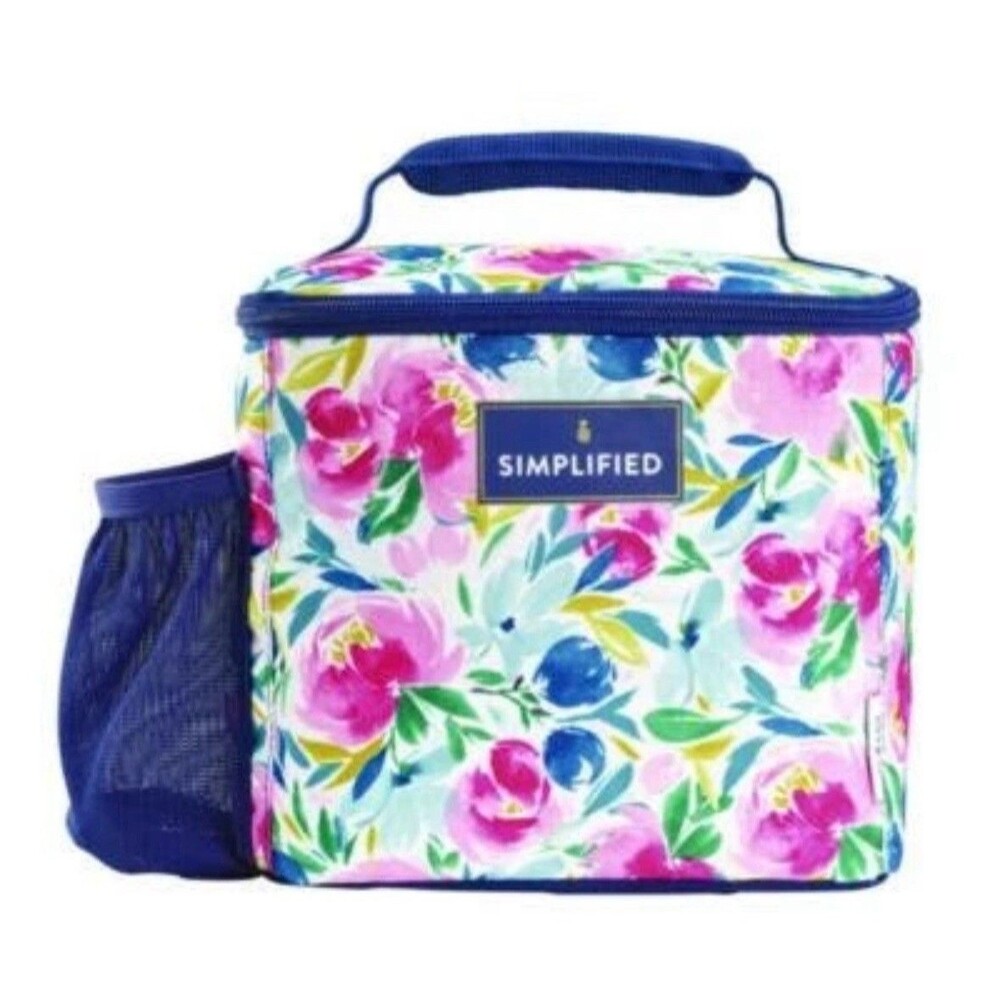 fit + fresh Simplified Lunch Bag, 9.25 x 5 x 9, Multicolor Floral 2843SIM3167